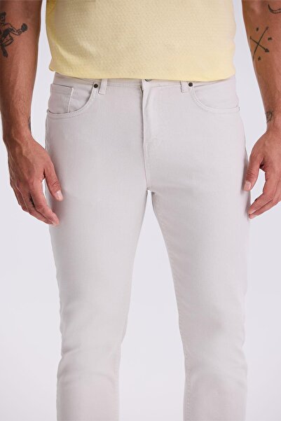 Jakamen Stone Slim Fit Cotton Slim Fit 5 Pocket Pants