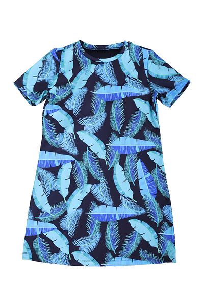 Plistre 2242_Printed Boneli Half Closed 3-Piece Swimsuit