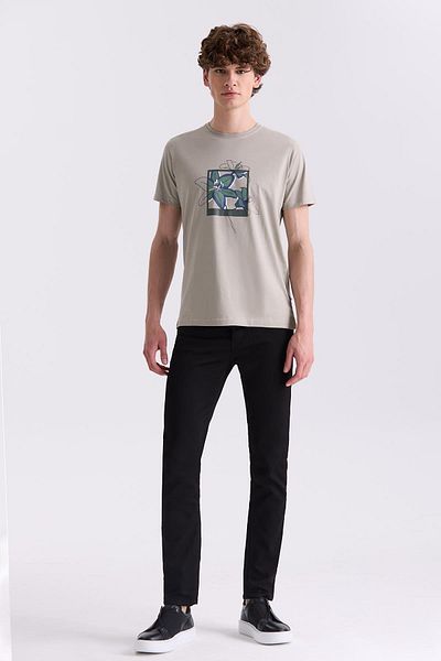 Jakamen Μπλούζα Cağla Slim Fit Μπλούζα Ριγέ