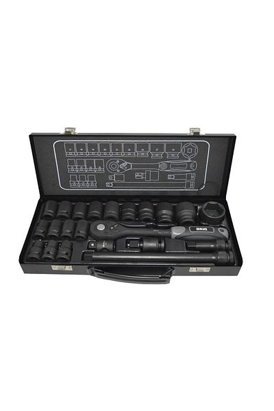BRIO 1/2 Air Socket Set - 10-32mm 22 Pieces
