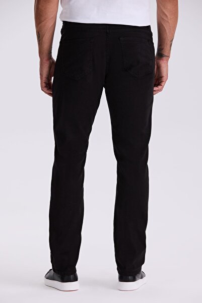 Jakamen Siyah Comfort Fit Kanvas Spor Pantolon