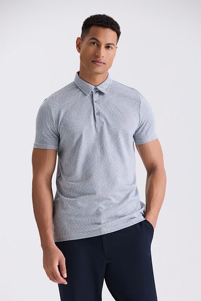 Jakamen Μπλουζάκι με μοτίβο μπλε Slim Fit με πέτο