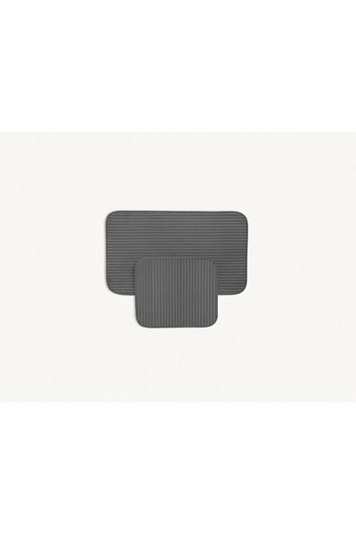Madame Coco Mathılda 2-piece Bath Mat - Anthracite - 50x80 Cm