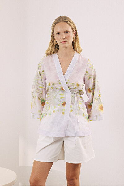 adL Sana Dair Desenli Kimono