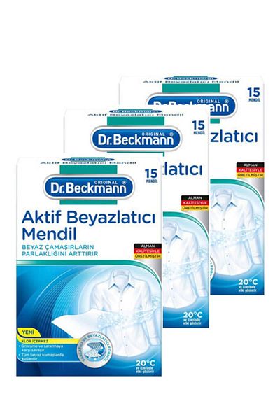 Dr.Beckmann Dr. Beckmann Active Whitening Wipe 15-Pack X 3 Pieces