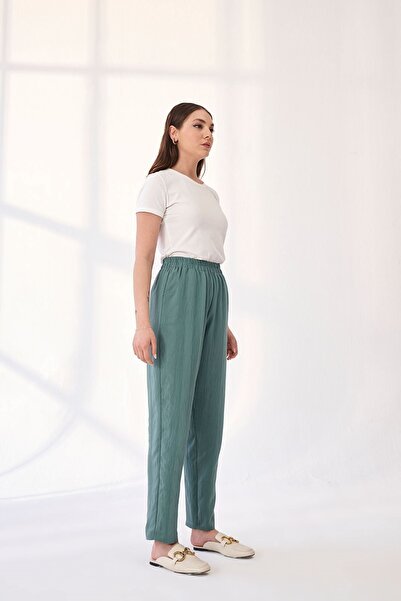 QANU Pantolon Mint Bol Kalıp