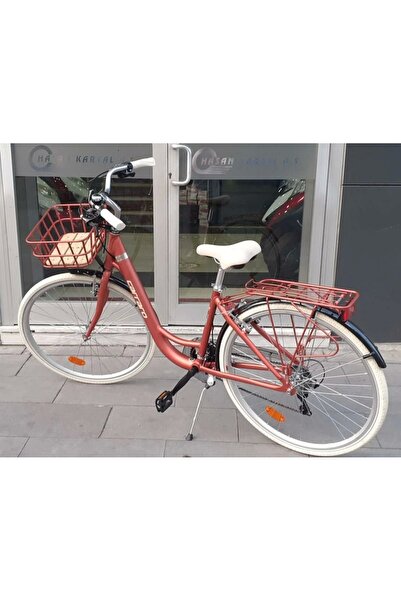 Carraro Juliet 28 V Fren 21 Vites 28 Jant Şehir Bisikleti Mat Kiremit Krom 43 Kadro