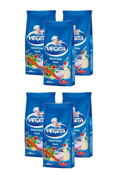 Vegeta Klasik Çeşni 200 Gr. X 6 Adet