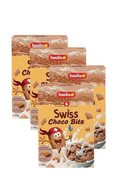 Familia Swiss Choco Bits Çikolatalı Mısır Gevreği 375 g 4 Adet