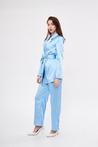 LOVELF Set din satin cu curea Baby Blue