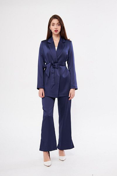 LOVELF Σατέν Σετ Ζώνης Navy Blue