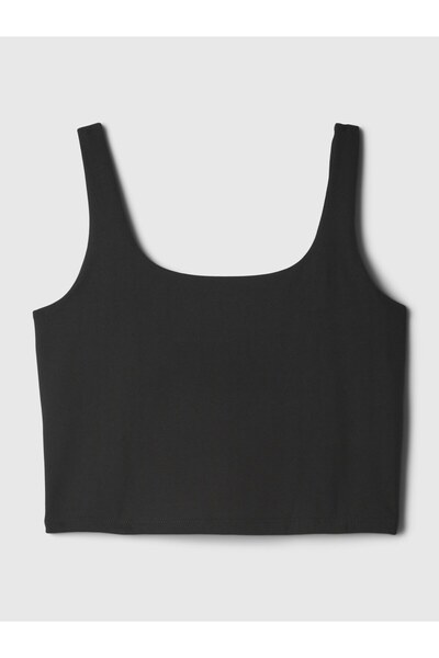 GAP Kadın Siyah Compact Jersey Crop Atlet