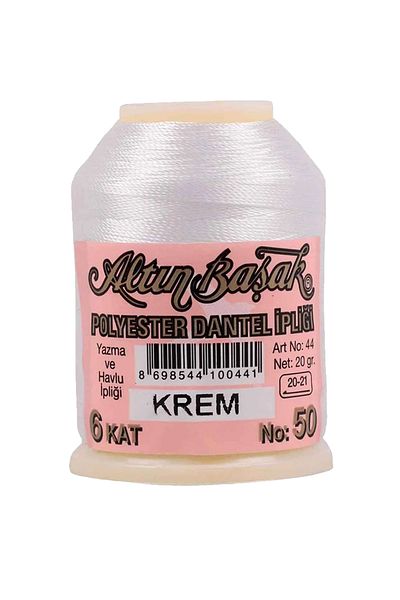 Royaleks Altınbaşak Needlework and Lace Thread 20 Gr - - No: Cream