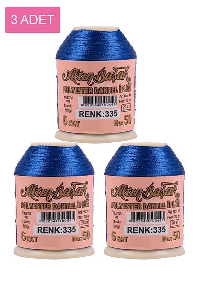 Royaleks 3 Pieces Gold Spike Needle and Lace Thread 20 Gr - - No: 335