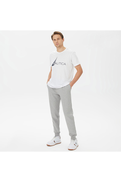 Nautica Men's White Standard Fit T-Shirt