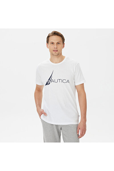 Nautica Men's White Standard Fit T-Shirt