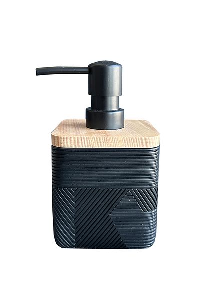 Prima Nova Μαύρος διανομέας σαπουνιού Madera Sivi