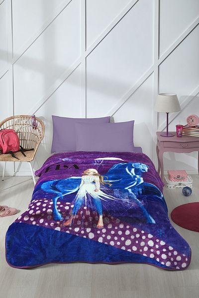 Özdilek Disney Licensed Frozen Snow Queen Kids Blanket - Single 155x215 Cm