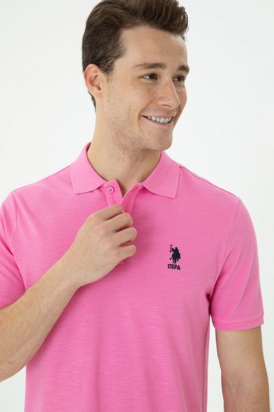 U.S. Polo Assn. Ανδρικό ροζ μπλουζάκι 50263520 -VR041