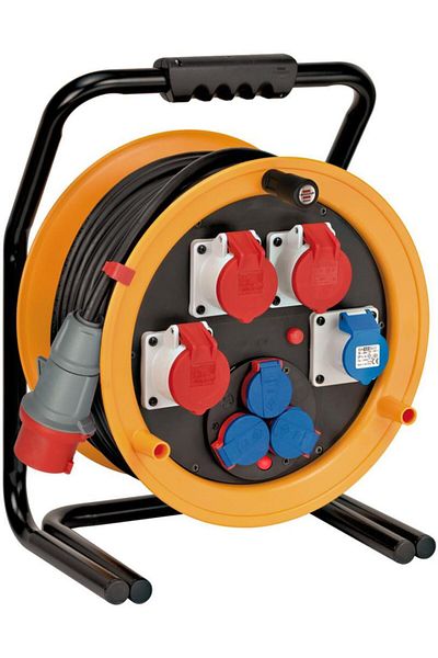 Brennenstuhl Brobusta Cee Input Ip44 Licensed 40 Meter Roller Cable Suitable for Outdoor Use