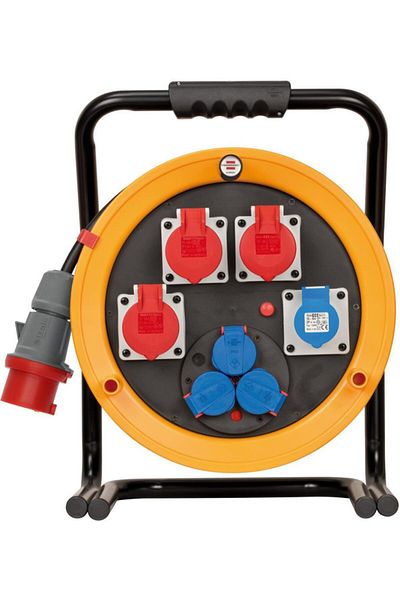 Brennenstuhl Brobusta Cee Input Ip44 Licensed 40 Meter Roller Cable Suitable for Outdoor Use