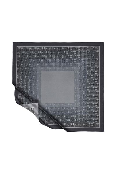 ipekevi Μεταξωτό μαντήλι Twill - Μοτίβο Qufi - Καπνιστό