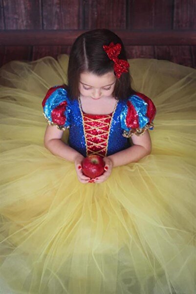 KOKOŞ BEBEK Pamuk Prenses Kabarik Kostüm Elbise Ve Toka