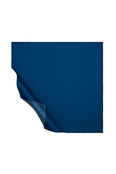 ipekevi İpekevi Μεταξωτό Φουλάρι Απλό Twill - Τζιν Μπλε