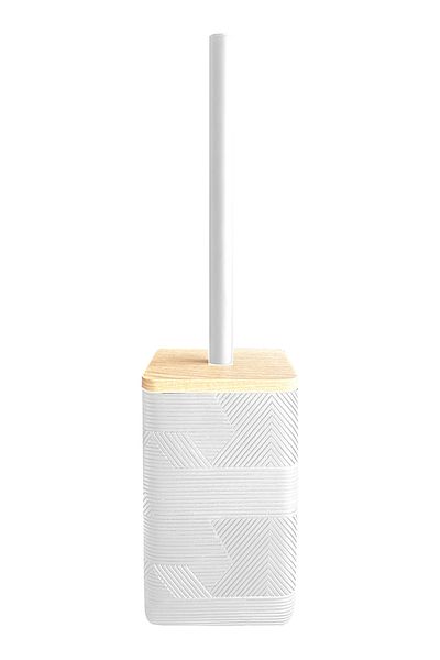 Prima Nova Λευκή βούρτσα τουαλέτας MADERA