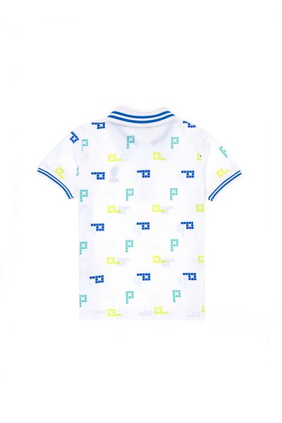U.S. Polo Assn. Αγόρι λευκό μπλουζάκι με γιακά πόλο 50263527-VR013