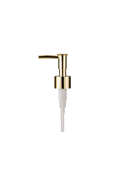 Prima Nova Shiny Gold Plastic Replacement Liquid Soap Dispenser Pump - Packed