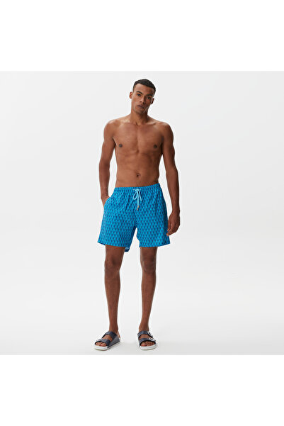 Nautica Erkek Mavi Baskılı Deniz Şortu