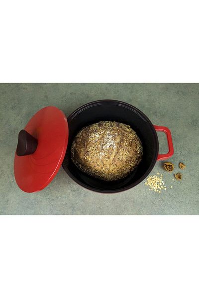 Prima Nova 24cm Red Aluminum Pot - Bordaın