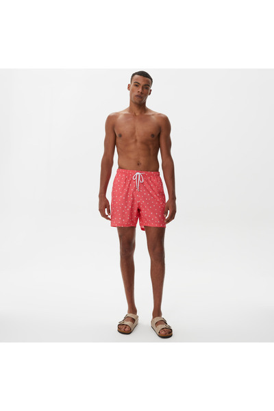 Nautica Erkek Pembe Baskılı Deniz Şortu