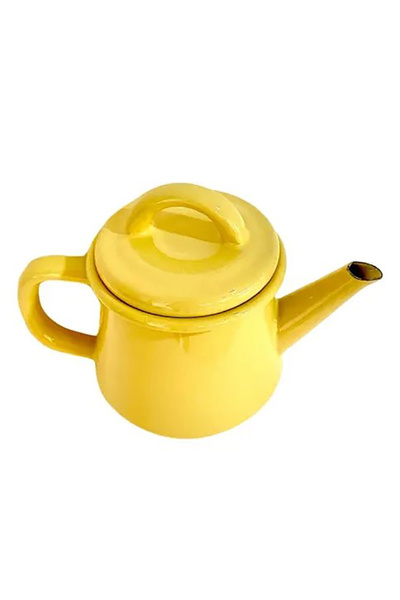 Bidoluraf Limon Emaye Demlik Küçük Boy 500 ml -- Sarı