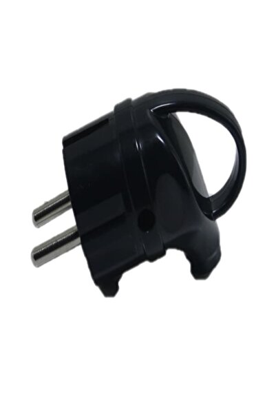 Konza Ups Topraklı Fiş L Tipi Kulplu Siyah Konza