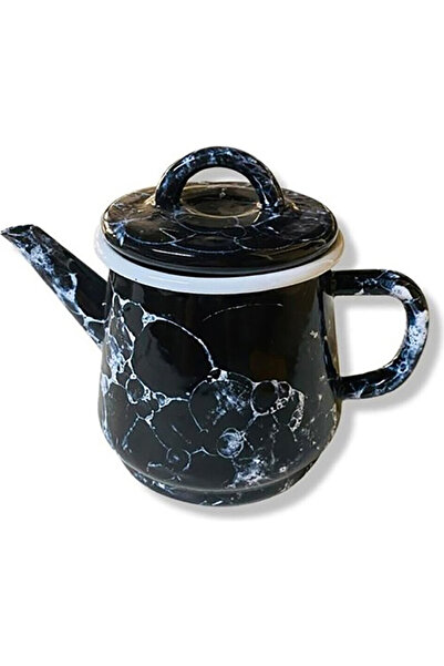 Bidoluraf Siyah Emaye Demlik Büyük Boy 900ml