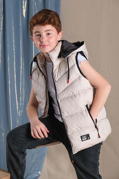 Pina Kids Boy's Inflatable Vest - Removable Hood, Model 2063Y
