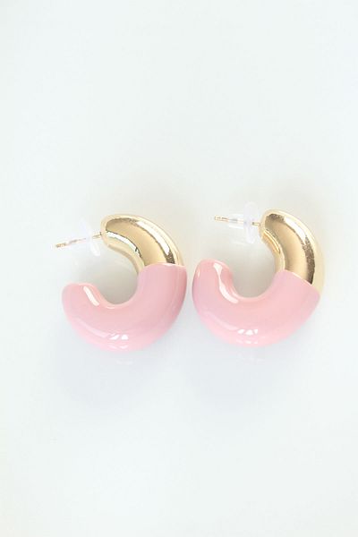 Rose color earrings online