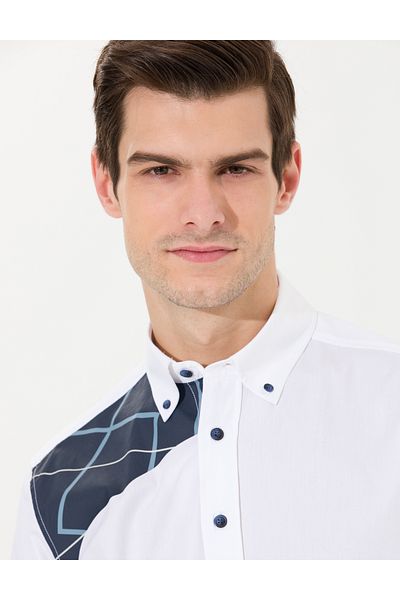Pierre Cardin Μακρυμάνικο πουκάμισο Comfort Fit σε πέτρινο χρώμα - 50262456-vr049