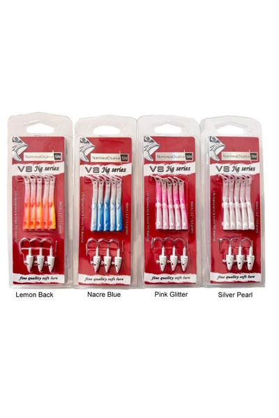 NEW OSAKA Naniwa Osaka Shi V8 Jig Series 8 cm 5.5 gr Silikon Yem