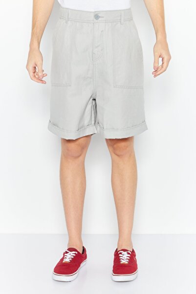 Esprit Men Plain Denim Shorts, Grey