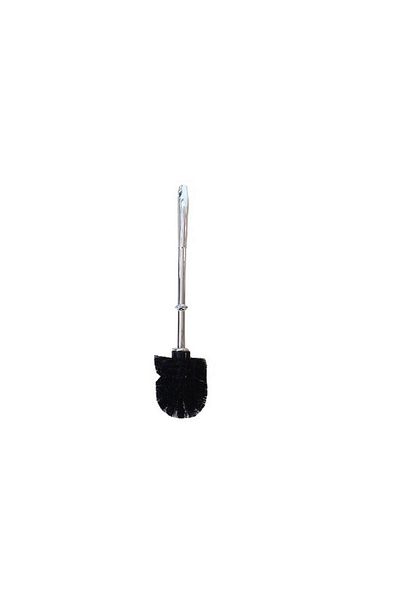 Prima Nova Replacement Toilet Brush Bright Silver - Black Brush (Packaged)