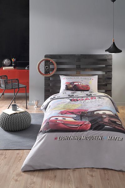 Özdilek Disney Licensed Cars On The Road Single Children's Bedding Set