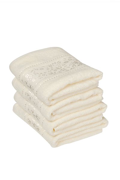 Özdilek Πετσέτα Camellia 4 τεμαχίων 50x80 Cream Kdn(ET)