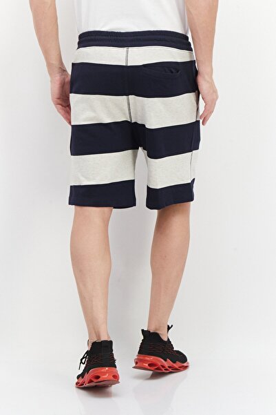 Perry Ellis Men Stripe Basic Shorts, Navy