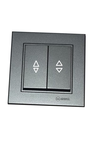 MAKEL Karea İkili Vavien Füme Modül+Kapak+Çerçeve