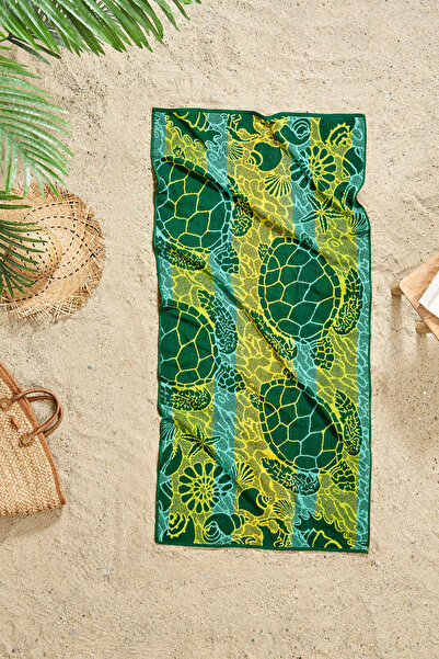 Özdilek Πετσέτα θαλάσσης 70x150 cm Nice Swimming Turtles