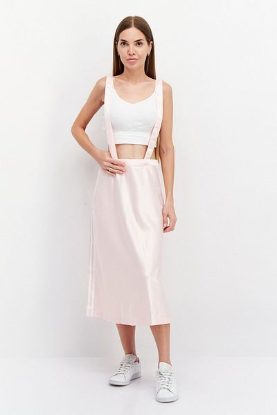 adidas Women Sportswear Fit Outdoor Midi Skirt With Suspender, Pink