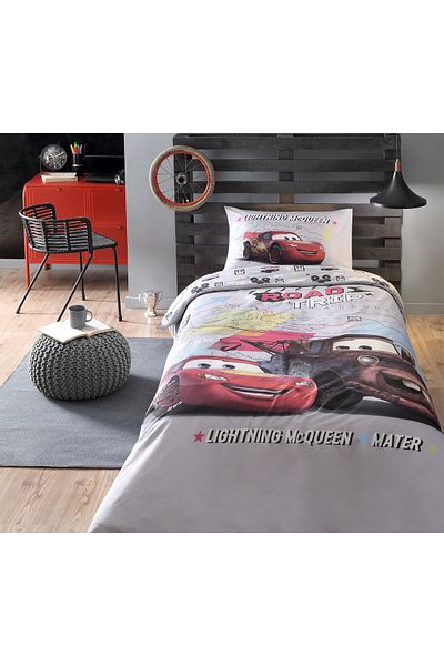 Özdilek Disney Licensed Cars On The Road Single Children's Bedding Set